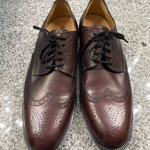 Men’s Burgundy Dino Monti leather shoes Size 12.5AA.